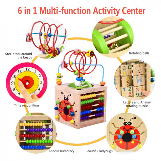 Centru de activitati 6 in 1 Montessori