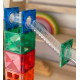 Magnetic Tiles Set magnetic, 92 piese, circuit cu bile - Marble run