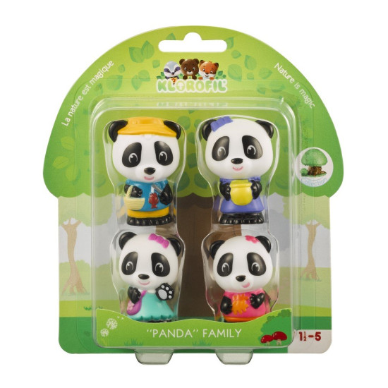 Familia de ursuleti Panda - Set figurine joc de rol