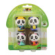 Familia de ursuleti Panda - Set figurine joc de rol