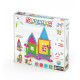 Set de constructie magnetic Supermag Projects House, 55 piese